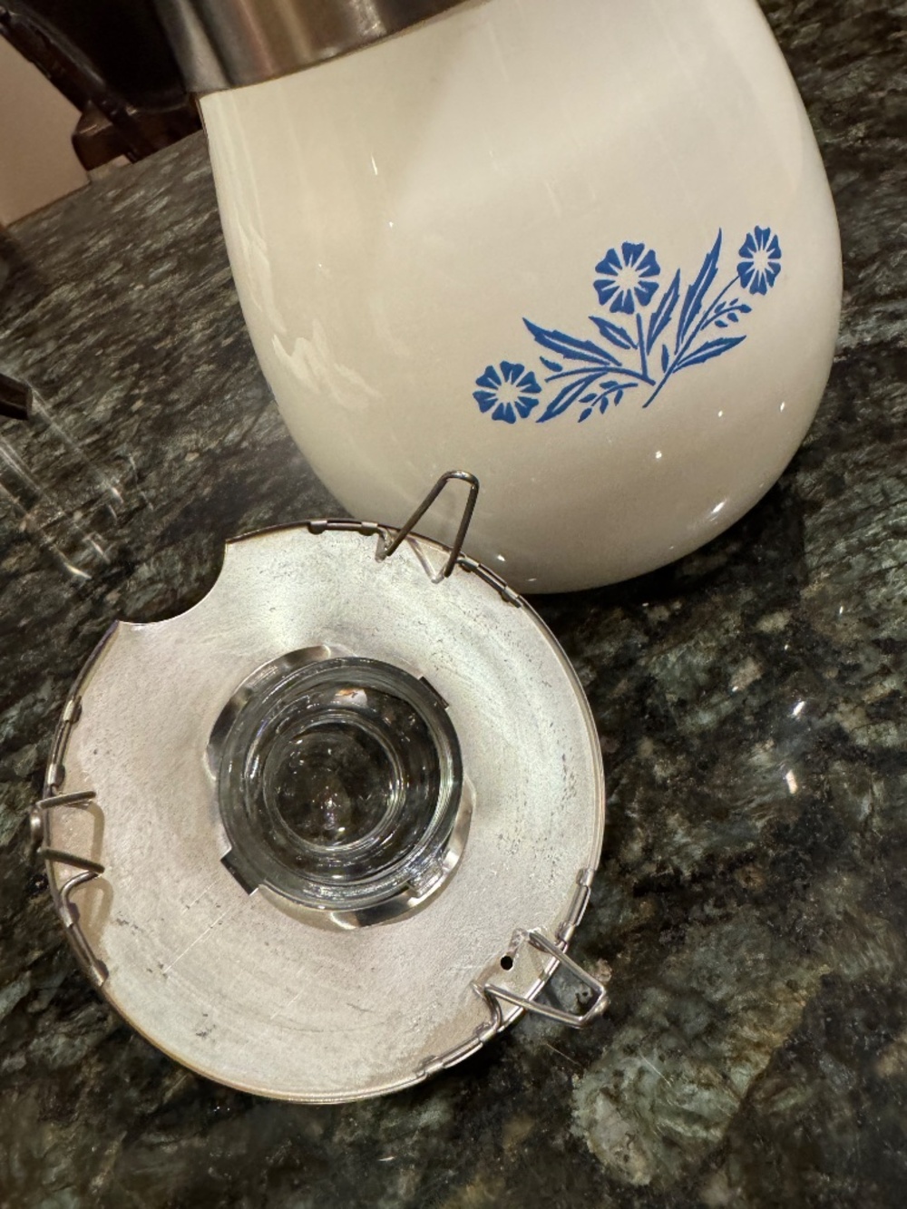 Corning Ware P-166 Blue Cornflower Percolator Pot Complete - Picture 10 of 13